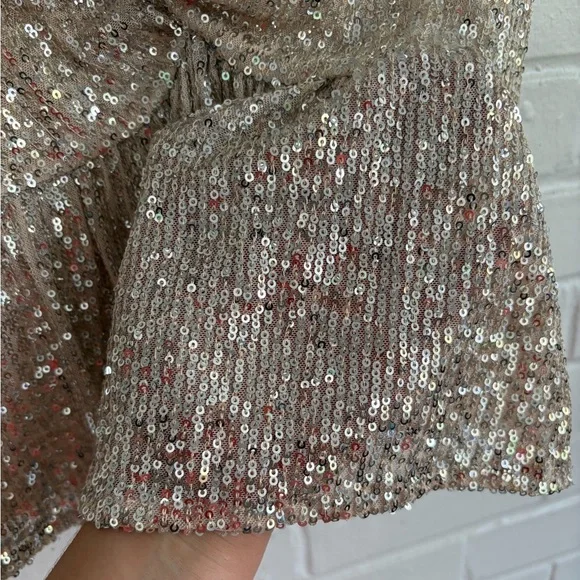 Endless Rose Cream Sequins Tank Top, SZ M NWT - Picture 9 of 13